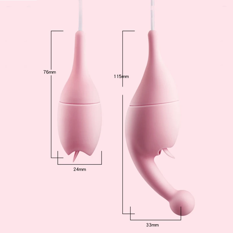 Двойной вибратор силиконовый язык Foreplay стимулятор мастурбация 10 скоростей