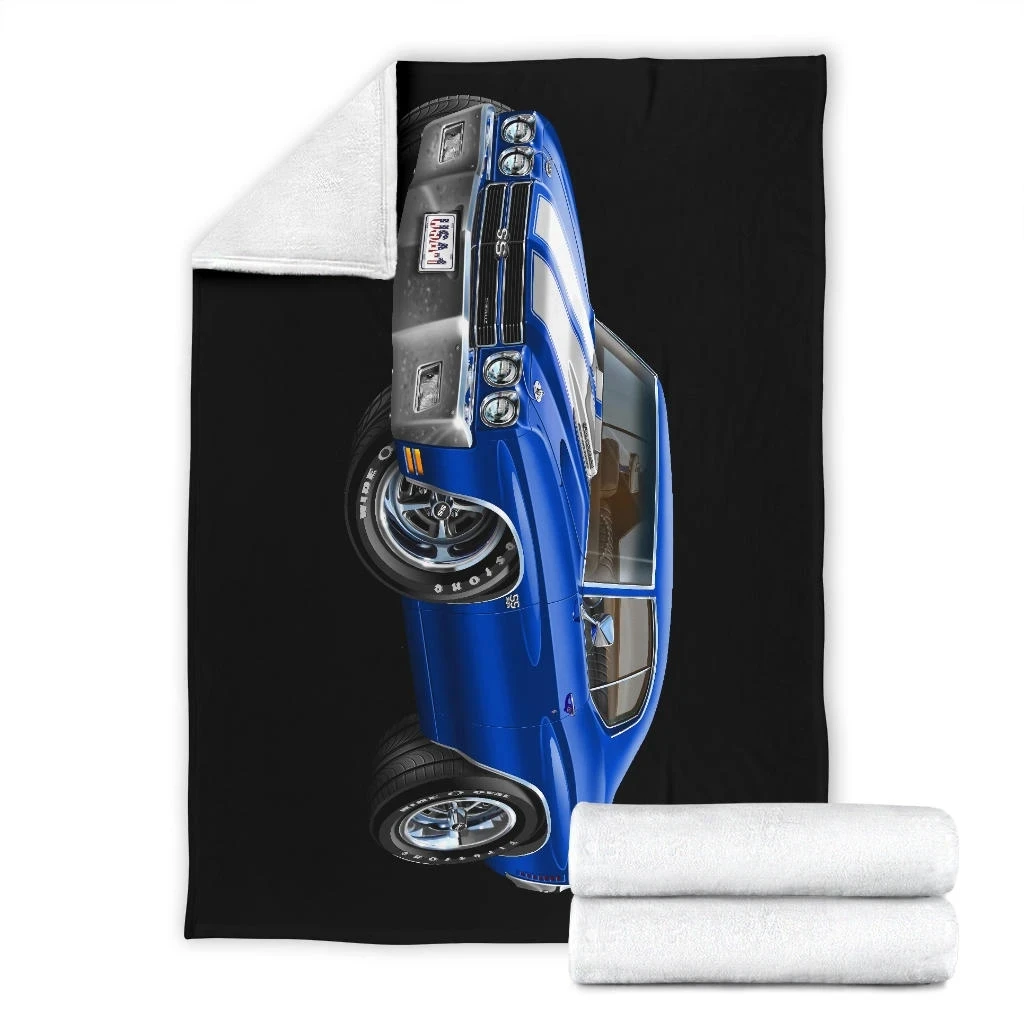 

Blue Car pattern Family Fleece Blanket 3D full printed Wearable Blanket Adults/kids Fleece Blanket 01