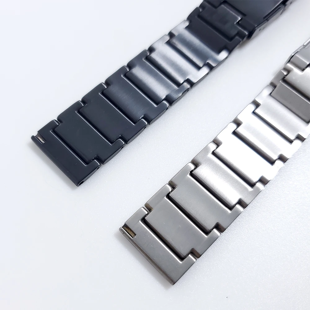 Titanium + Metal Steel Clasp Strap For Samsung Galaxy Watch 3 45mm Band GalaxyWatch 46mm/Gear S3 Watchband Bracelet Wristband