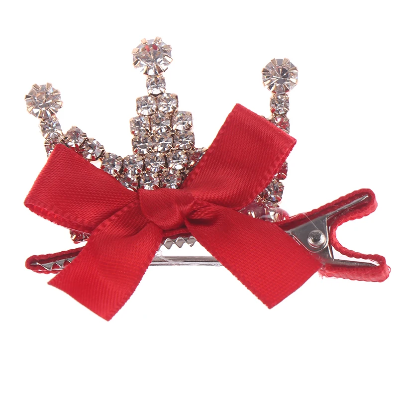 Стразы заколки для волос принцессы королева бант с кроличьими ушками аксессуары