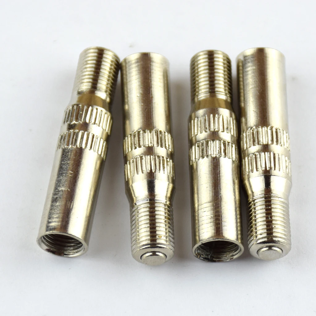 4 Pcs Tire Valve Cap Extension Adaptor 39mm Metal Automotive Wheel Caps Stem Extender for Car Truck Van Caravan Silver | Автомобили и