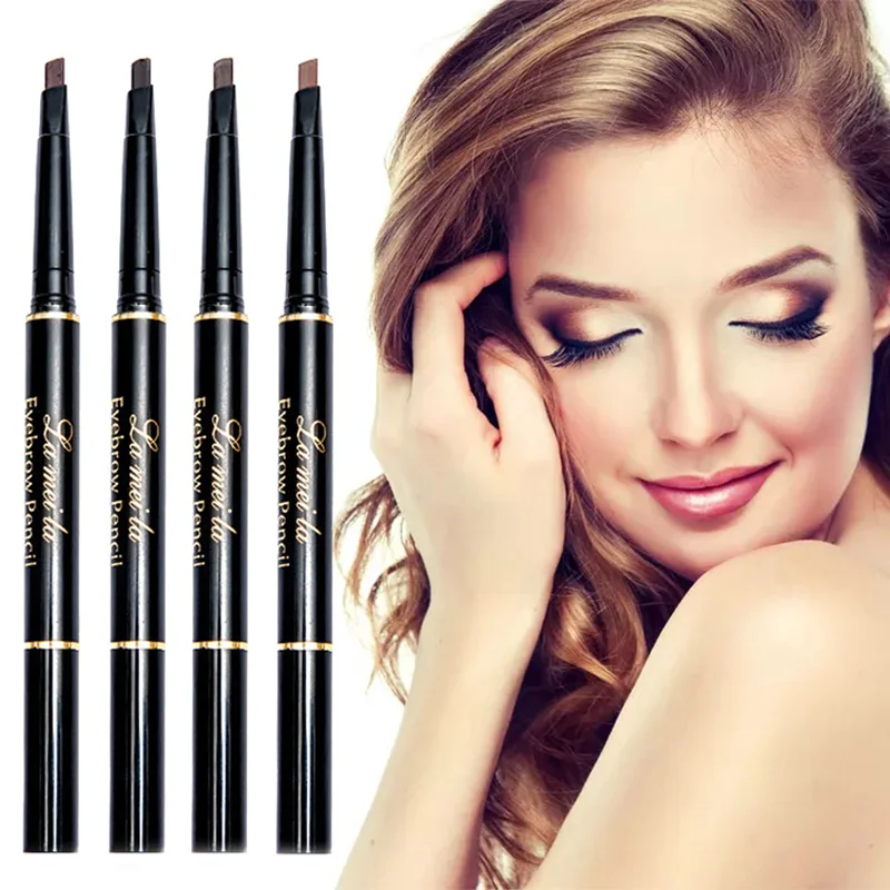 Треугольный карандаш для бровей с двойной головкой Автоматическое вращение