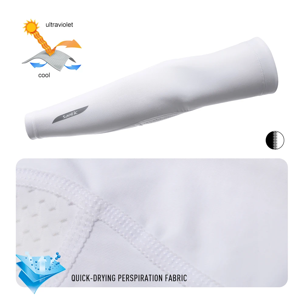 Нарукавники Santic для мужчин и женщин мужские велосипедные нарукавники защита от