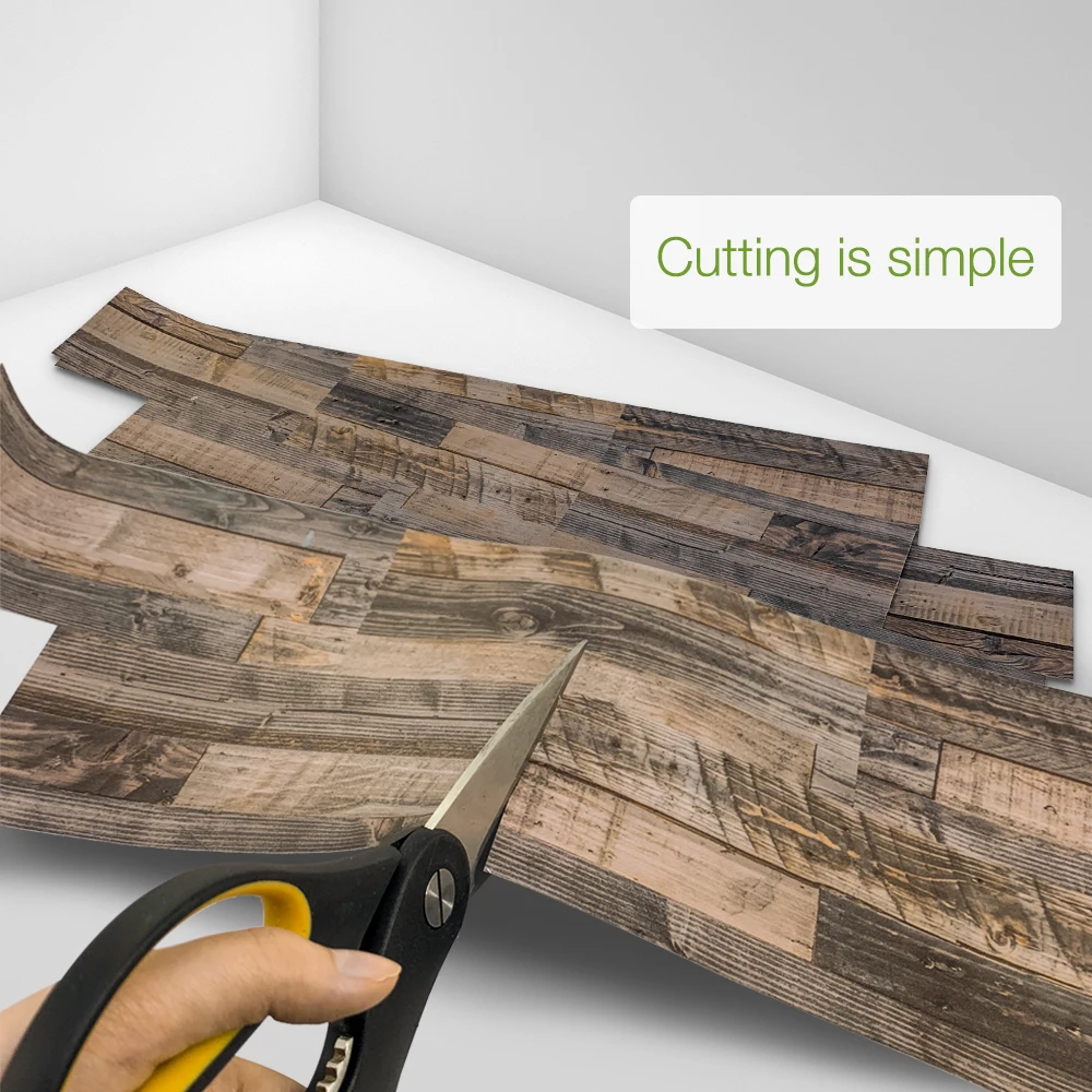 Самоклеящаяся мраморная напольная плитка из натурального дерева Настенная