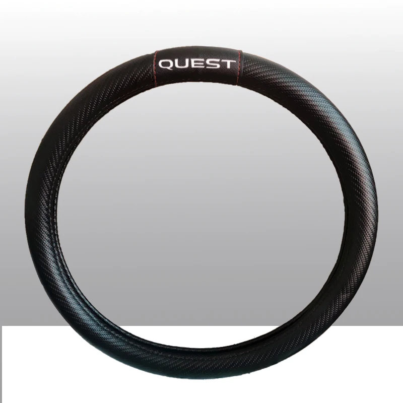

For Nissan Quest 38cm Car Steering Wheel Cover Carbon Fiber Protection Car Accessories