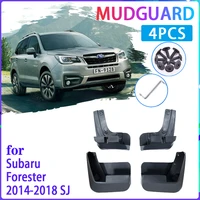 4 pcs car mud flaps for subaru forester sj 20142018 2015 2016 2017 mudguard splash guards fender mudflaps auto accessories