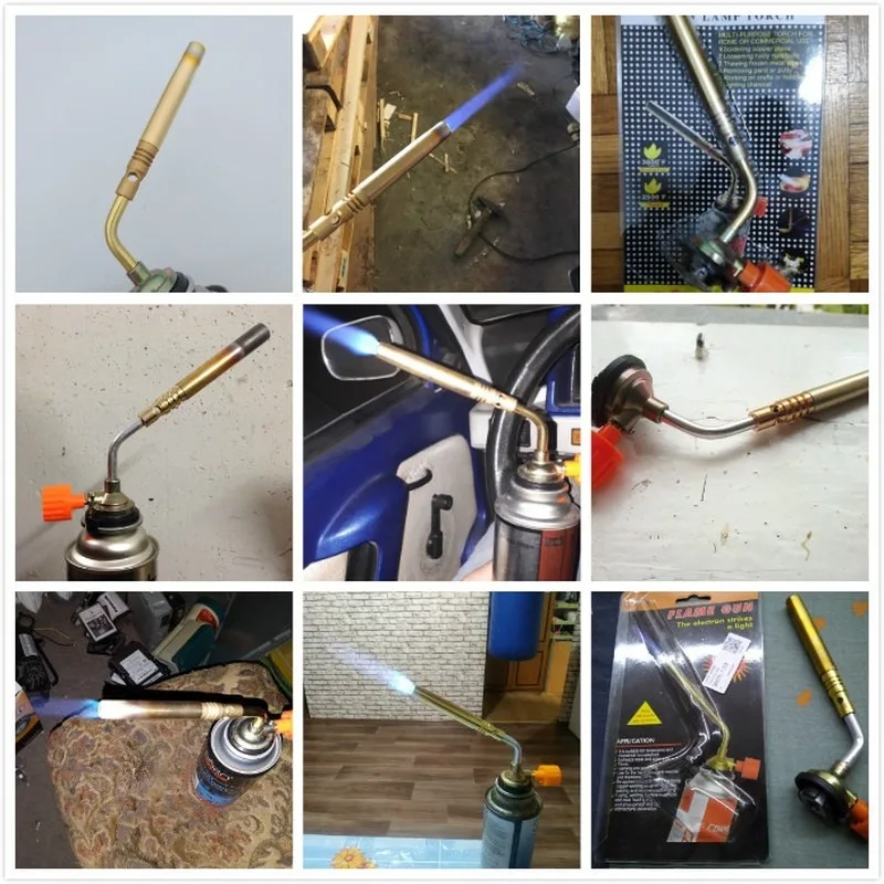 

Butane Flame Welding Gas Torch Jet Igniter Outdoor Camping Cooking Picnic Heating Grill Flamethrower BBQ Baking Ignition lighter