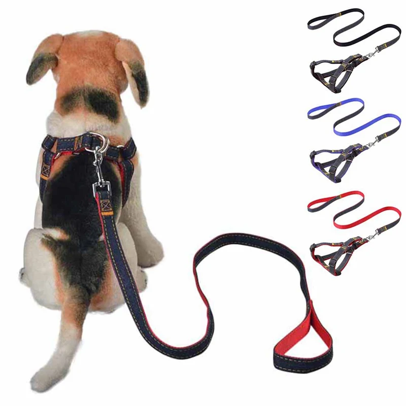 Светоотражающая шлейка для собак среднего и крупного размера легко надевается