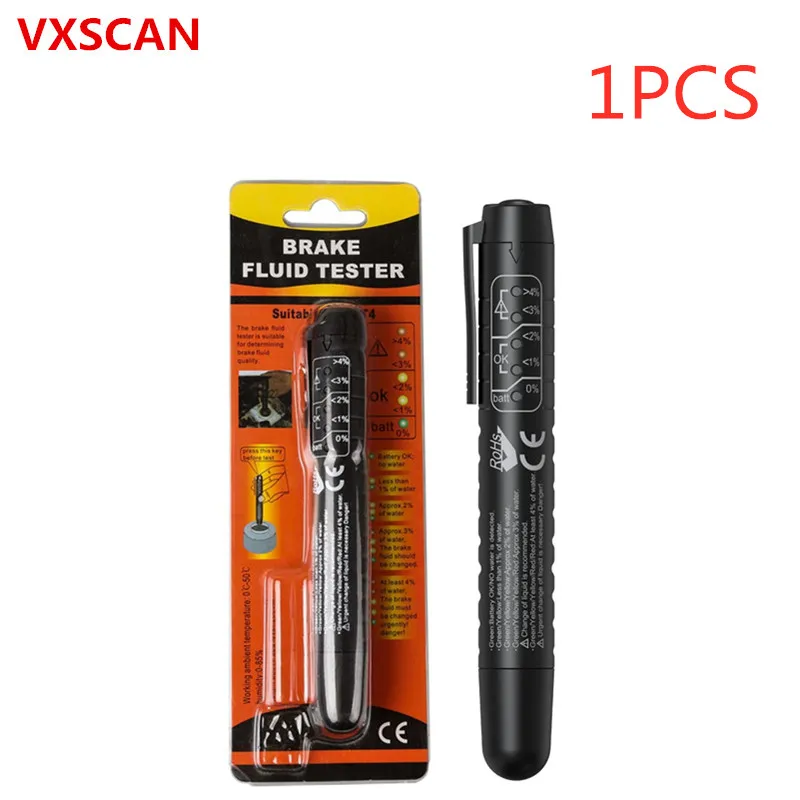 Тестер тормозной жидкости 5 светодиодный инструмент для тестирования