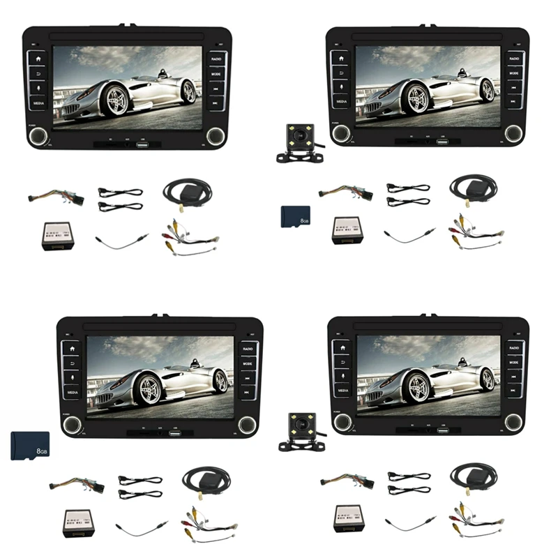 7 дюймов Автомобильный стерео радио Android 8 1 GPS 2DIN Navi для VW GOLF 5V 6 Jetta PASSAT вариант PM |