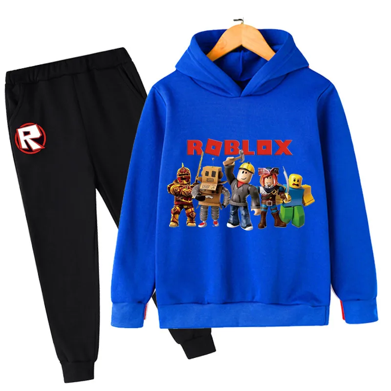 

Детский хлопковый костюм Robloxing, зимний комплект для мальчиков, детская одежда, смешные толстовки для девочек-подростков, Детский свитшот, ко...
