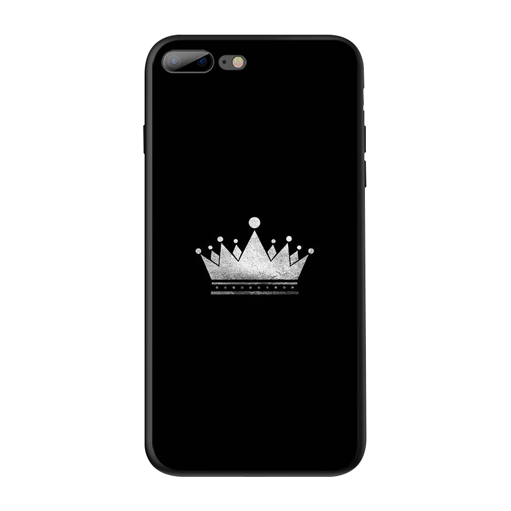 

Lavaza QUEEN LOVING KING TPU Soft Case for iPhone 8 7 6 6S Plus 5 5S SE X XS 11 Pro Max XR Coque Shell Cases