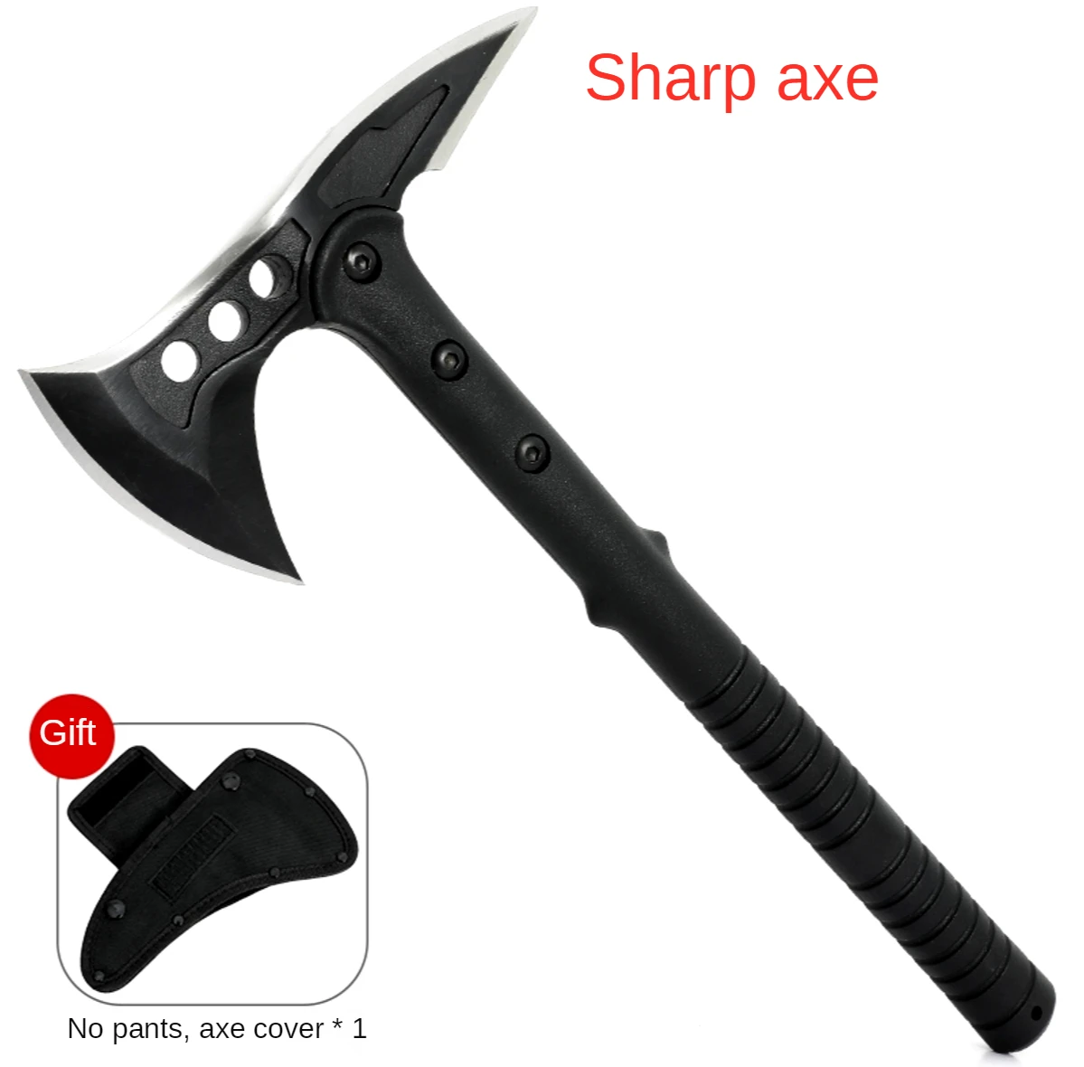 

Outdoor blade tactics axe knife self-defense survival weapon equipped with glow-in-the-dark firewood camp engineer axe steel