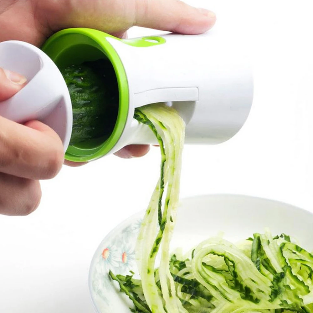 Портативный спиральизатор овощерезка ручной Овощечистка спиральная из