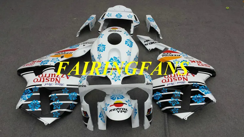 Injection Fairing kit for HONDA CBR600RR F5 03 04 CBR 600 RR 600RR CBR600 2003 2004 White blue Fairings bodywork+gifts HC34 | Автомобили и