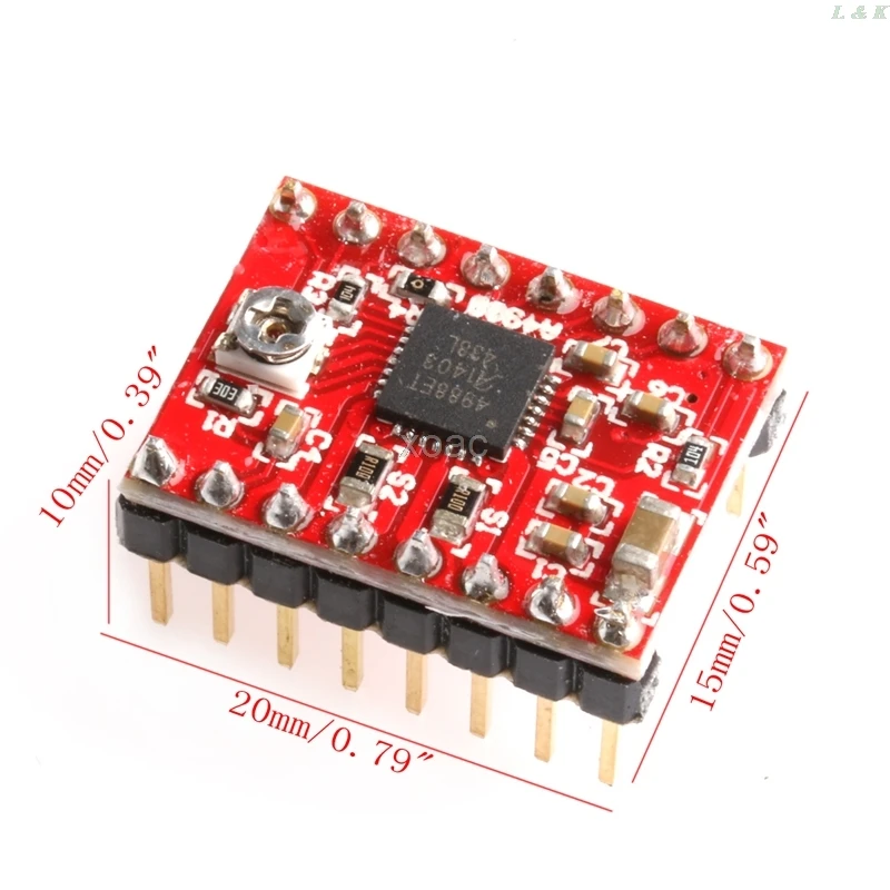 Шаговый драйвер и радиатор для 3D принтера Reprap Pololu 5 шт.|stepper driver|a4988 stepper driverstepper driver