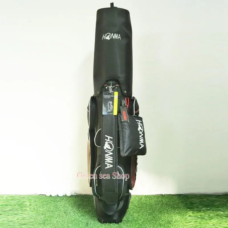 Новая сумка HONMA Golf staff высокого качества PU Сумка для клюшек для гольфа 3 цвета на выбор 9,5 дюйма с чехлом сумка для гольфа