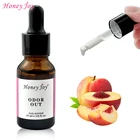 Дизайн ногтей персиковый ароматизатор запаха Акриловая жидкость удаление запаха с капельницей дизайн трубки