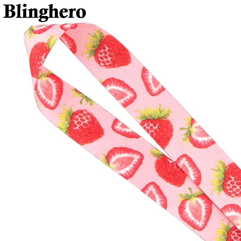 CA479 микс фруктовый ремешок для ключей милый Арбуз Лимон телефон ананас клубника ID