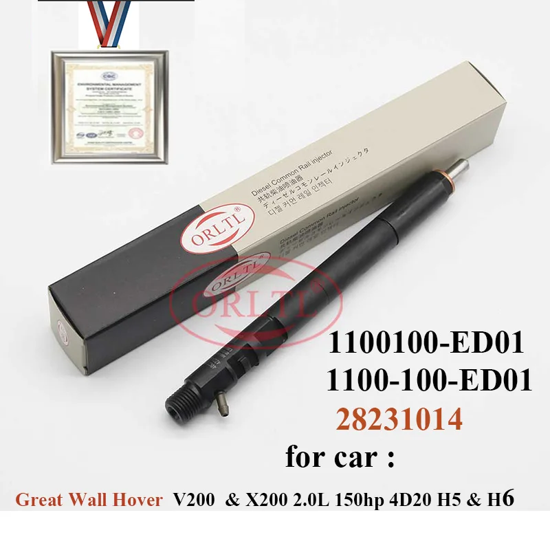 Инжектор ORLTL ED01 1100100-ED01 1100-100-ED01 28231014 1100100ED01 для Great Wall Hover V200 и X200 2.0L 150hp - купить по