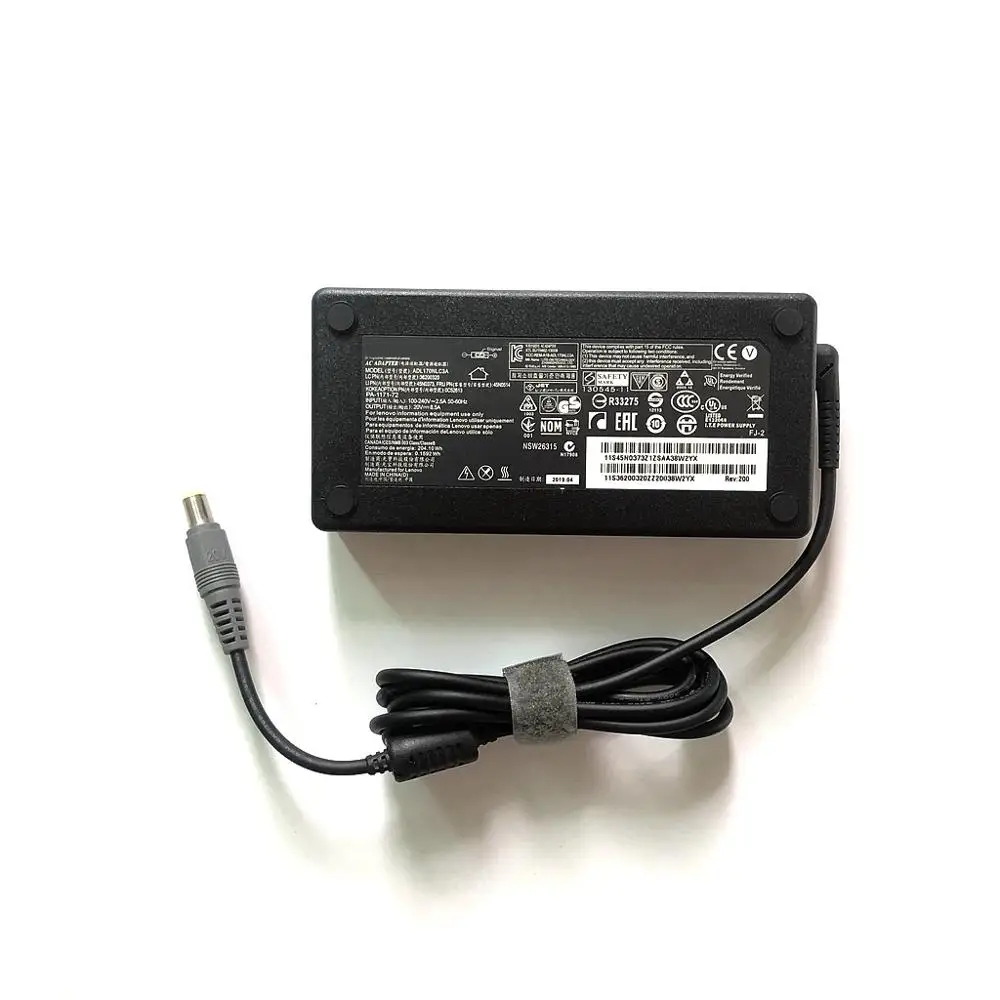 genuine 20v 8 5a 170w 7 9x5 5mm laptop power supply for lenovo thinkpad w520 w530 45n0113 45n0114 ac adapter free global shipping
