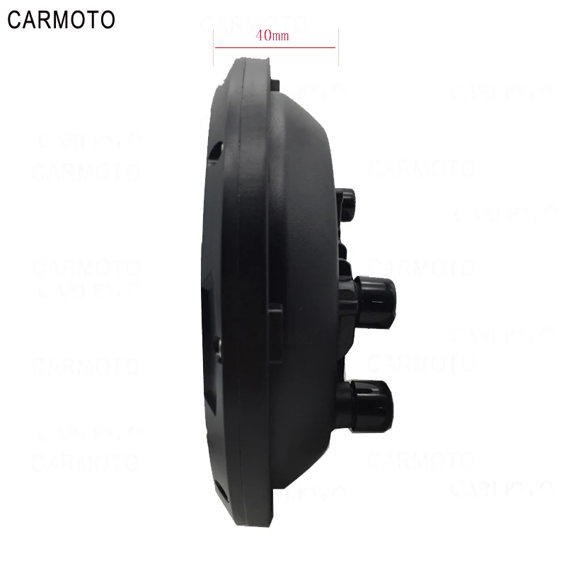 1pcs 7 Inch DOT SAE E9 Motorcycle Headlamp with angle eye Led Headlight 7inch housing bucket trim ring for Touring Electra Glide