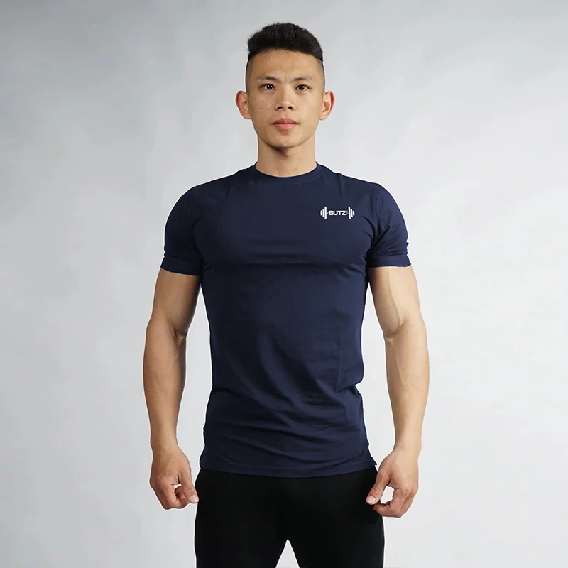 Футболка мужская Спортивная для бега тренировочная с коротким рукавом