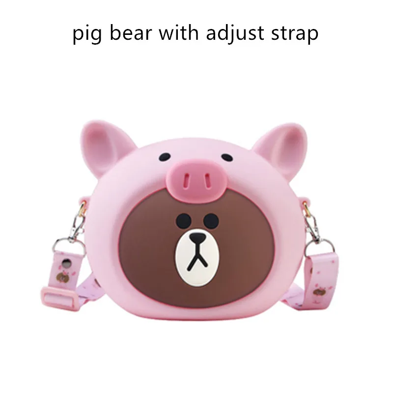 adjust strap Женская сумка на плечо, Женская милая силиконовая мультяшная сумка-мессенджер, новая Студенческая Повседневная сумка, дизайнерские сумки через плечо для женщин - Цвет: adjust strap