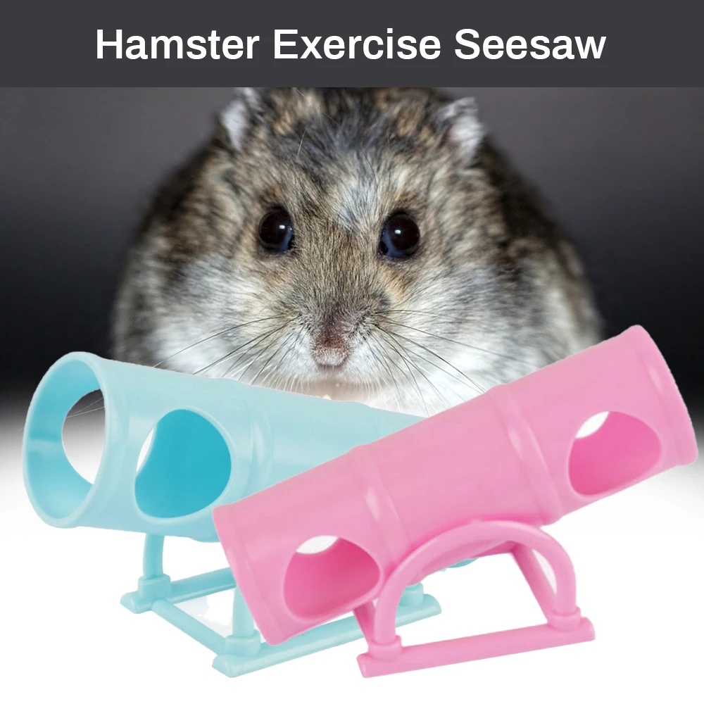 Синий/розовый домашняя Крыса Мышь ведро гнездо хомяк упражняющая игрушка трубка