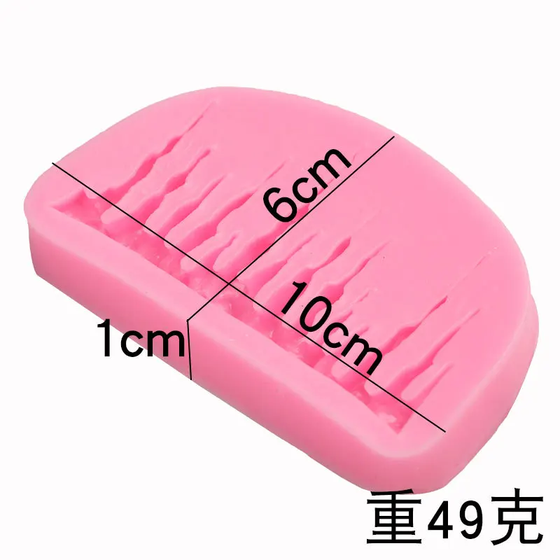 

SKTN DIY Fondant Silicone Mold Icicles Ice Rim Cake Baking Mold Chocolate Sugar Silicone Mold Baking Tool