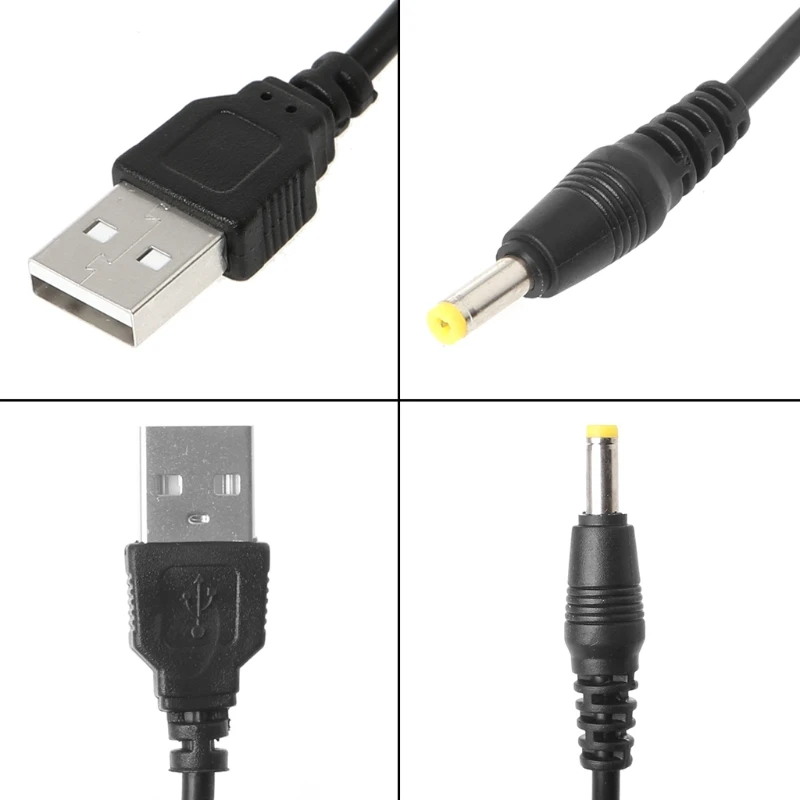 

BGEKTOTH USB Male To 4.0x1.7mm 5V DC Barrel Jack Power Supply Cable Connector Charge Cord