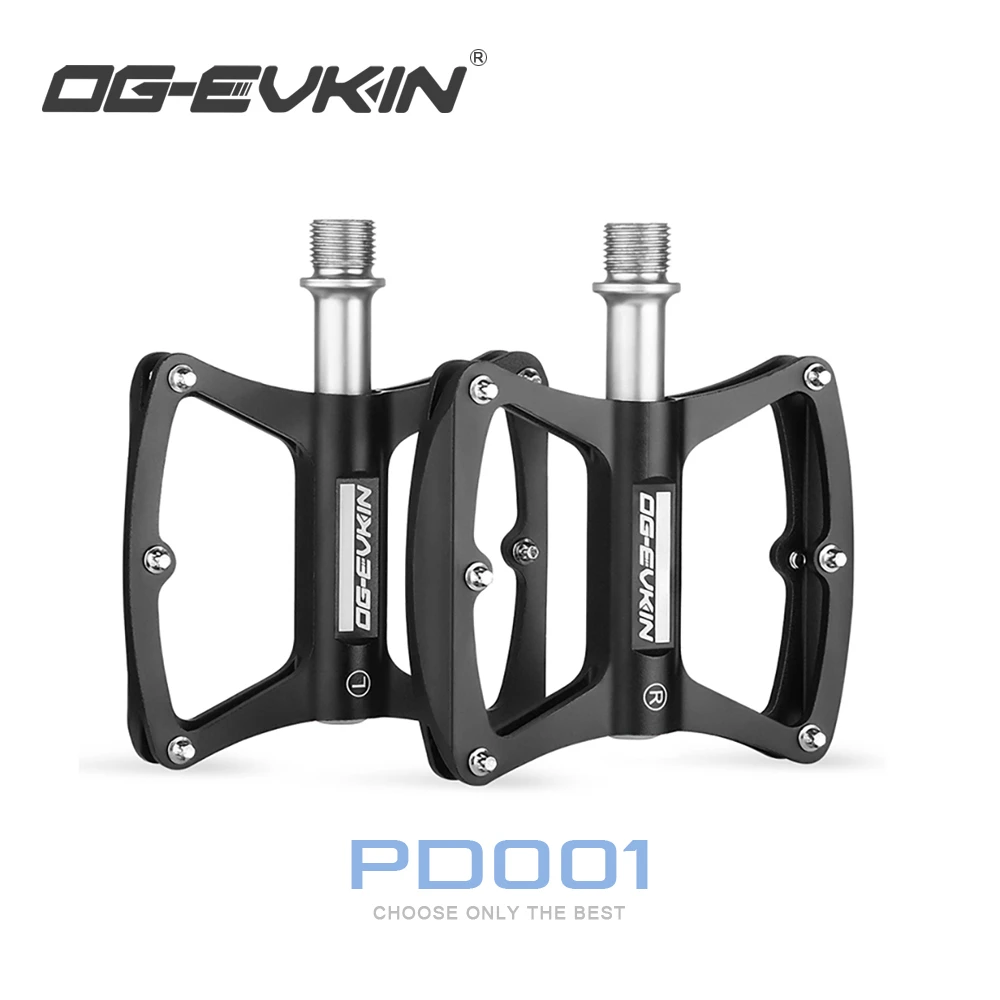 

OG-EVKIN PD-001 Bicycle Pedals 3-Sealed Bearing Aluminum Alloy Black Anti-Slip Ultralight Road Mountain Bike Bicycle Parts