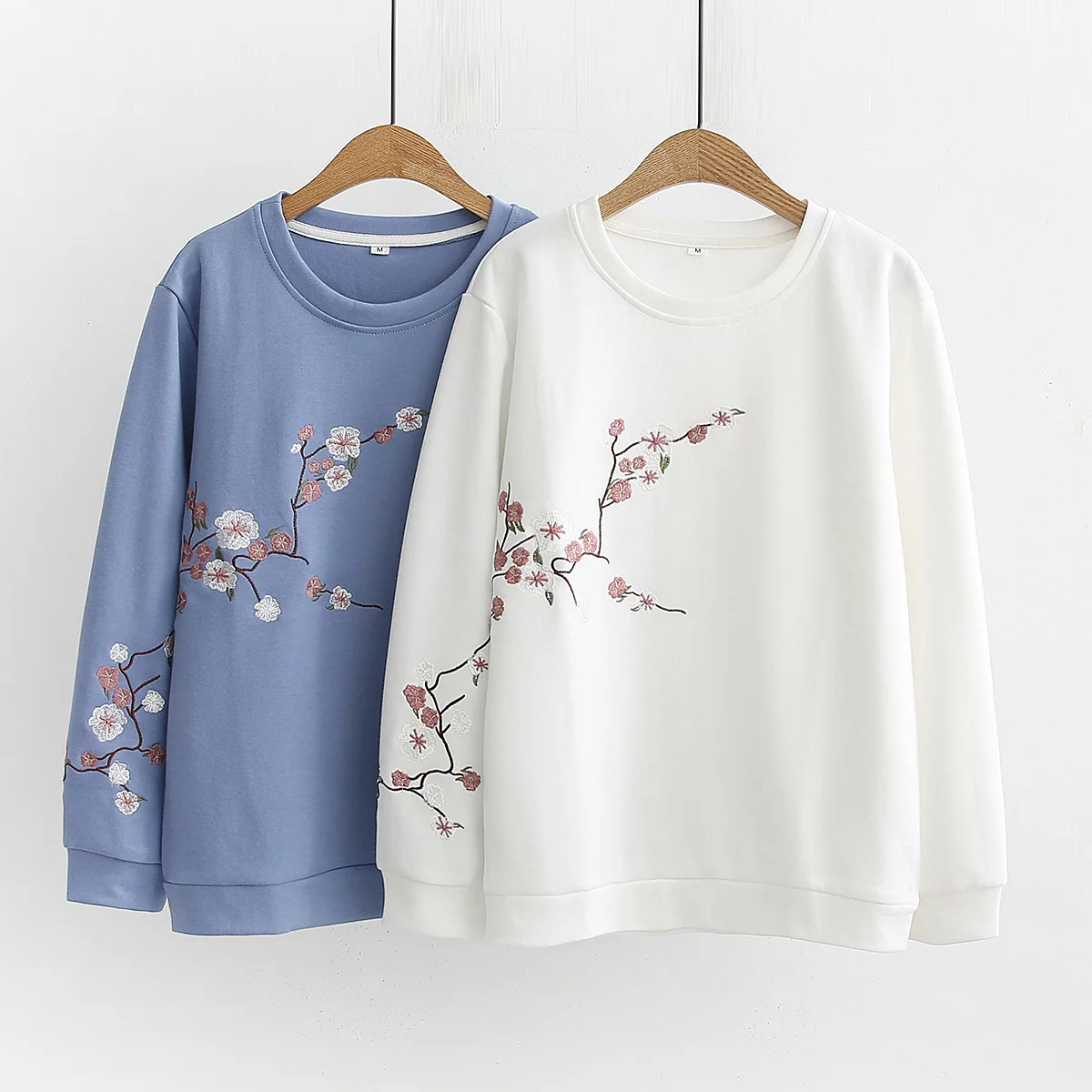 Женские Новые Осенние хлопковые свитшоты повседневные сливовые с круглым