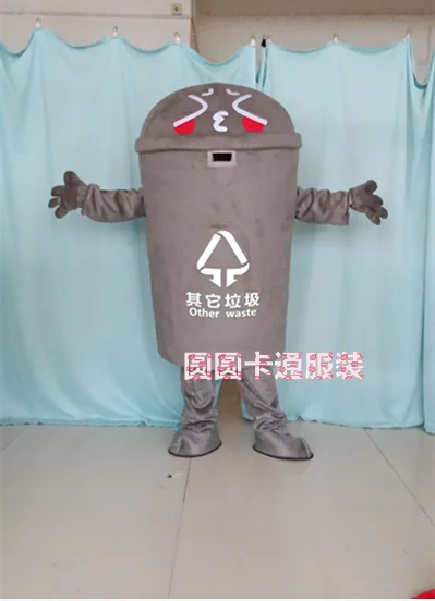 Recycle мусор может талисман костюм Взрослый размер Аниме Костюмы Реклама Mascotte