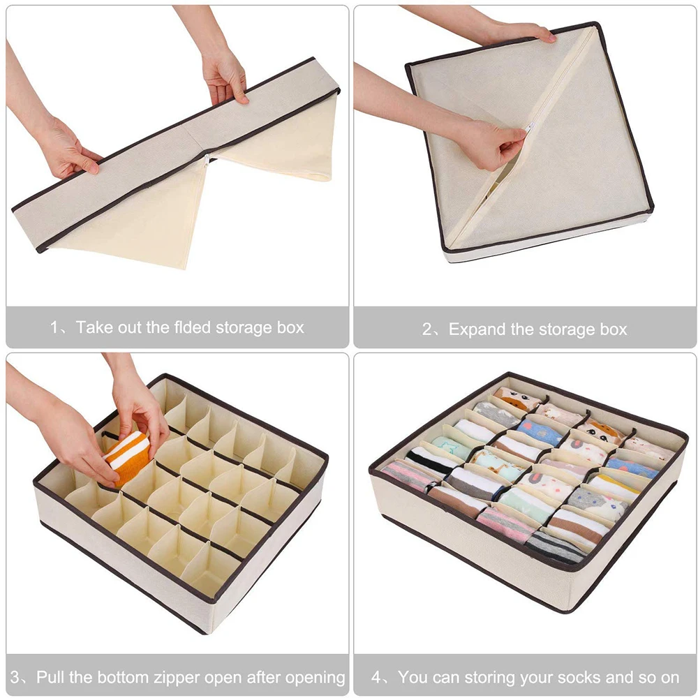 Органайзер разных размеров для бюстгальтеров нижнего белья складной ящик
