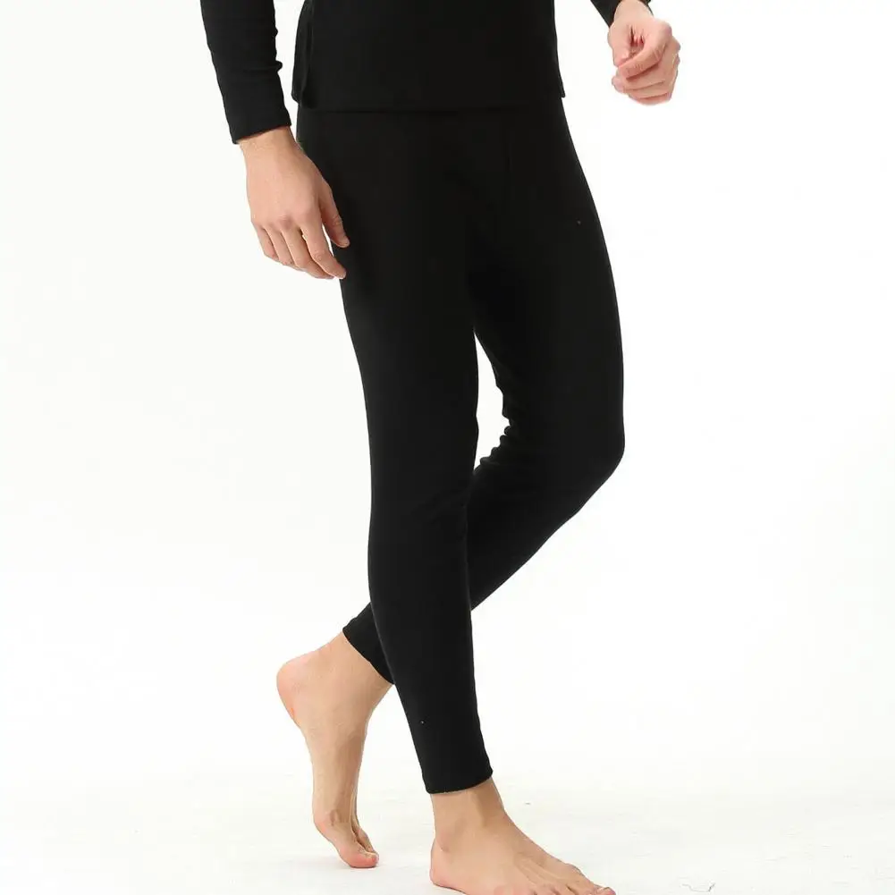 Практичные теплые мужские леггинсы Удобные плотно прилегающие брюки из