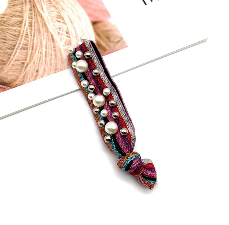 Модные повязки для волос с помпоном женщин и девочек эластичная резинка