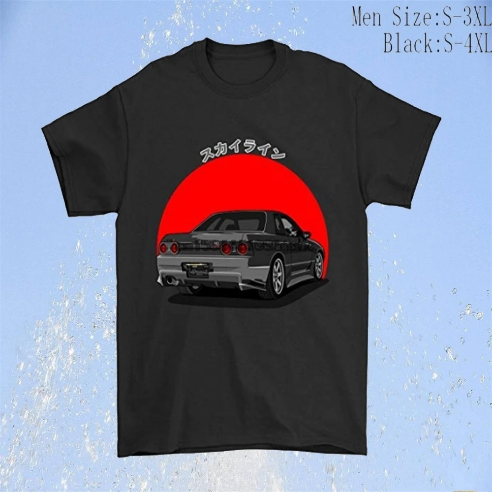 R32 Nissan Skyline GTR JDM тюнер футболка летние футболки крутые для мужчин | Мужская одежда