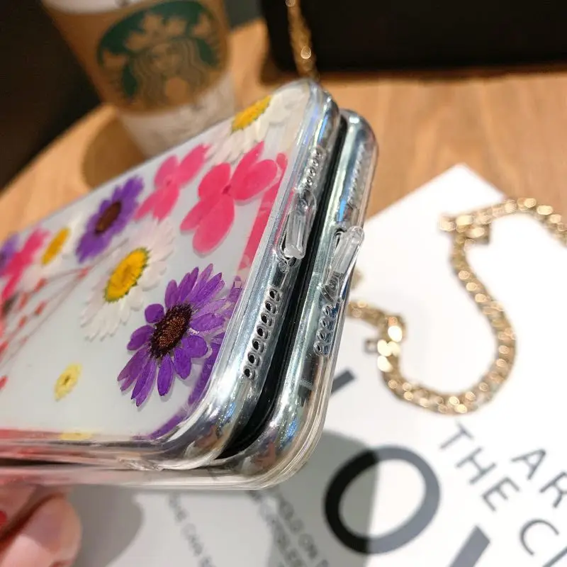 Чехол для телефона Onnlink настоящий прессованный чехол с высушенным цветком IPhone11 Pro