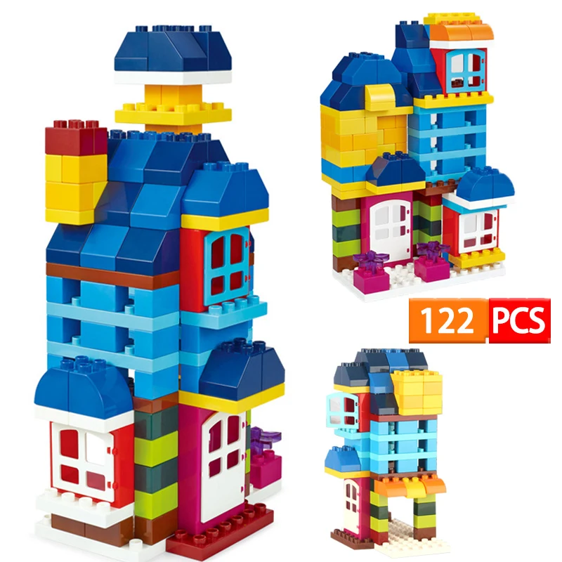 

Large Particle Family Parent-Child Children's Kindergarten Splicing Building Blocks Compatible with Bricks For Toys