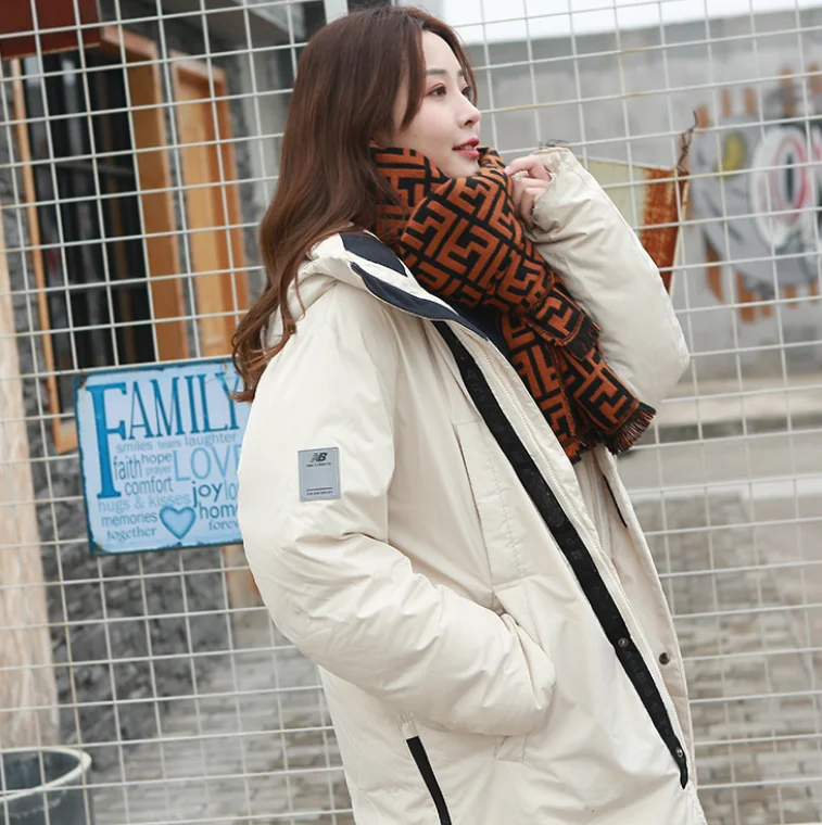 

Winter Women's Imitation Cashmere Shawl Double-Sided INS Big-Name Fashion F Twill Knitted Warm Soft Scarf Four Color Two Size