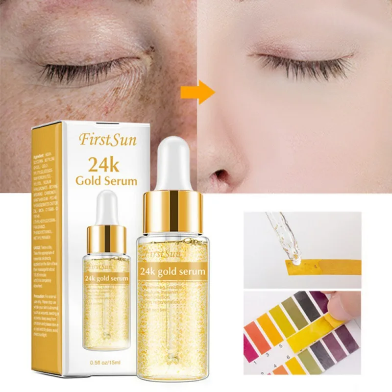 

Gold Leaf Serum Hyaluronic Acid Original Liquid Moisturizing Essence 15ml Firming And Removing Freckles D5