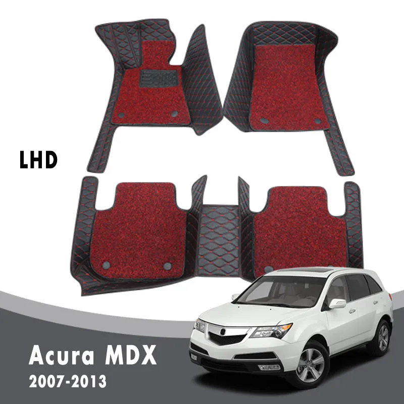 Автомобильные коврики для Acura MDX 2013 2012 2011 2010 2009 2008 2007 роскошные двухслойные ковры