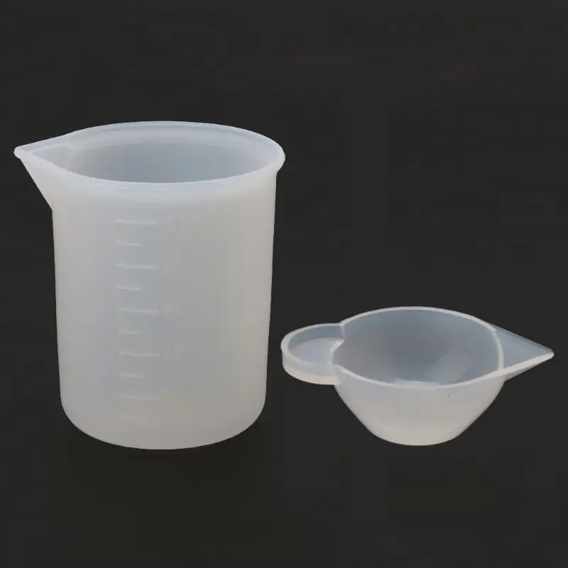 

34Pcs Silicone Resin Kit Silicone Mat 100ml Measuring Mixing Divided Cups