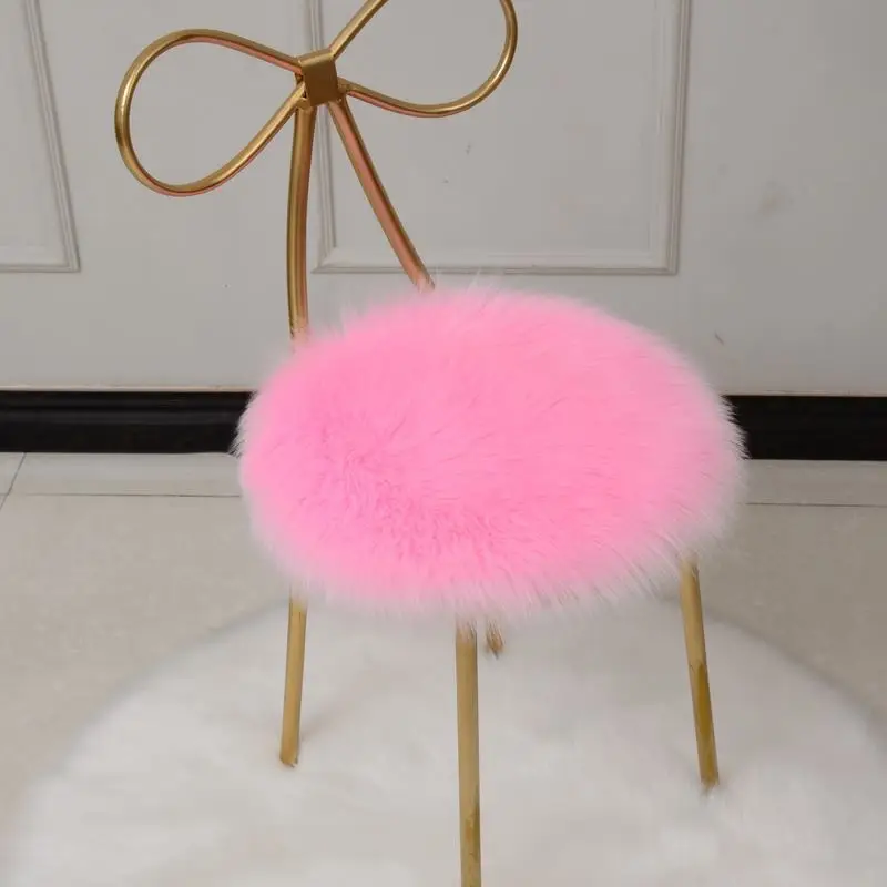 Подушка для сиденья из искусственного меха зимний теплый коврик стула дивана