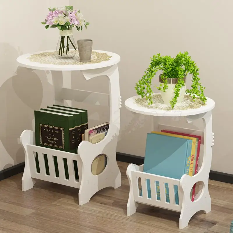 Современный чайный столик в европейском стиле простая спальня маленький круглый