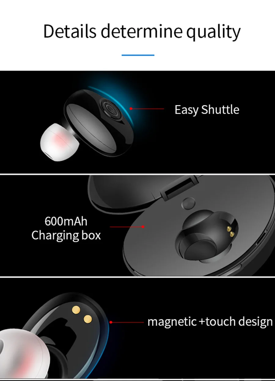 TW60 Touch control беспроводные наушники Buletooth 5,0 гарнитура 8D объемный HiFi стерео наушники спортивные наушники с микрофоном для телефонов