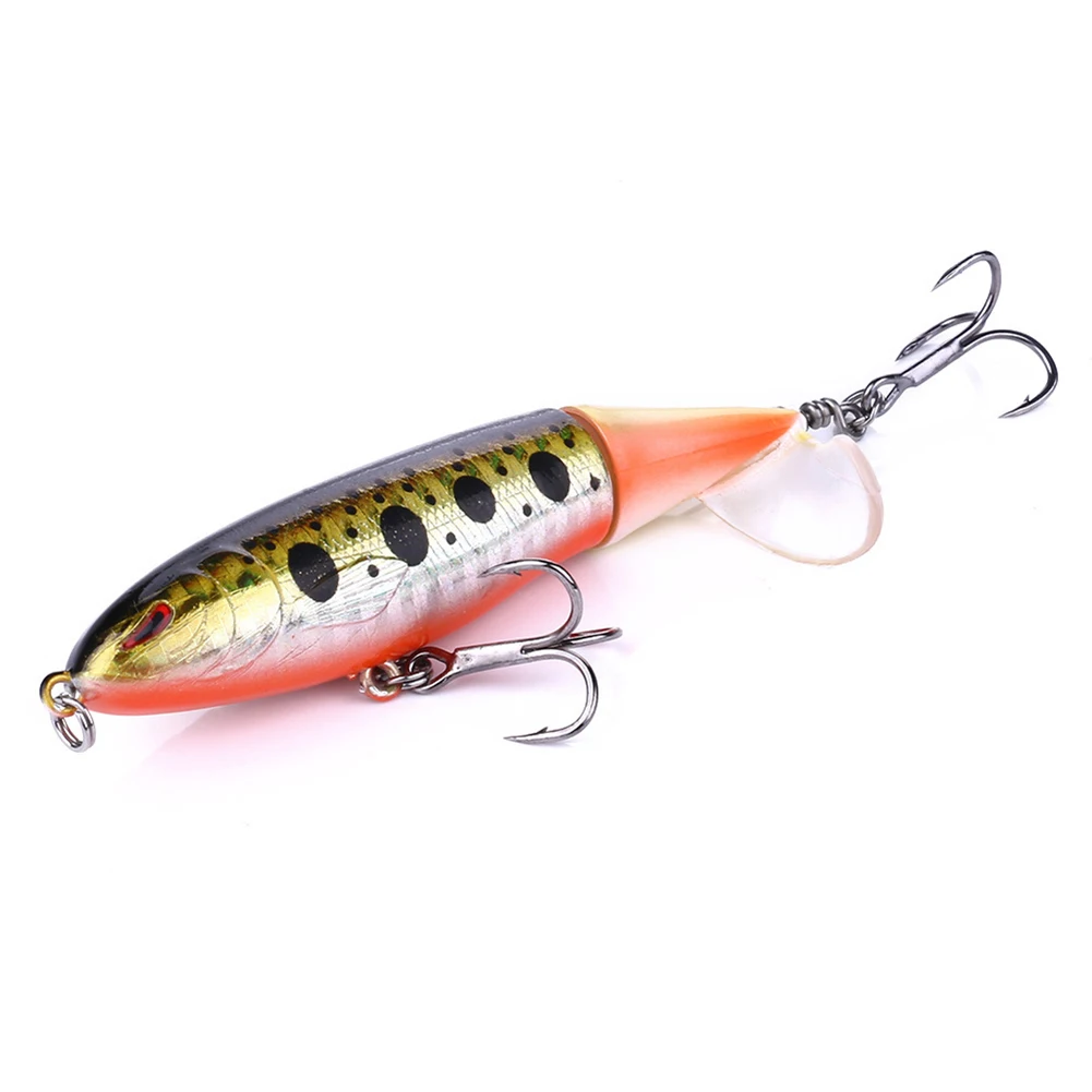 

2pcs Fishing Lures Rotating Tail Surface Crankbaits for Topwater Floating EDF88