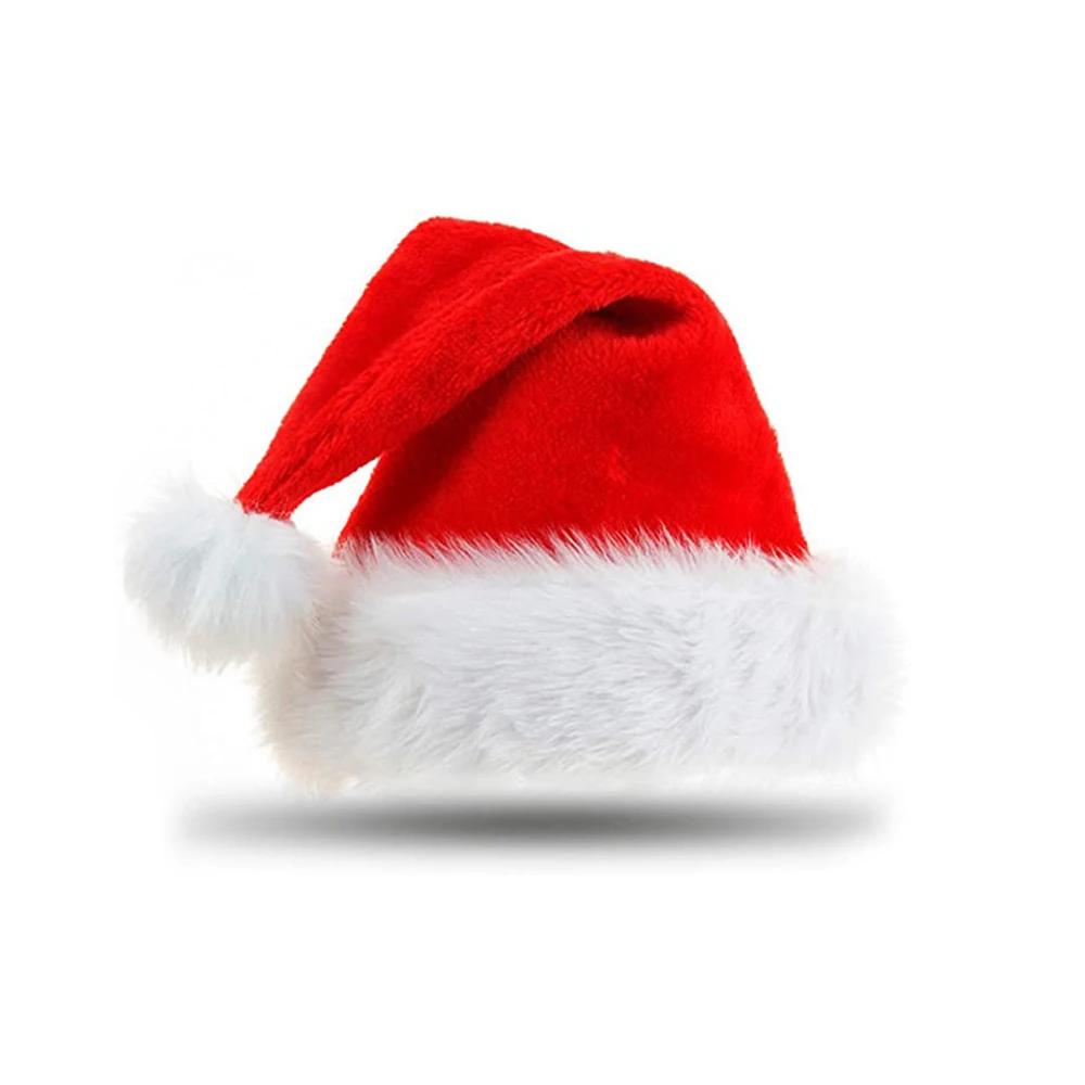 

5pcs Navidad New Year Thick Plush Christmas Hat Kids Christmas Decorations For Home Santa Christmas Goods Party New year gift