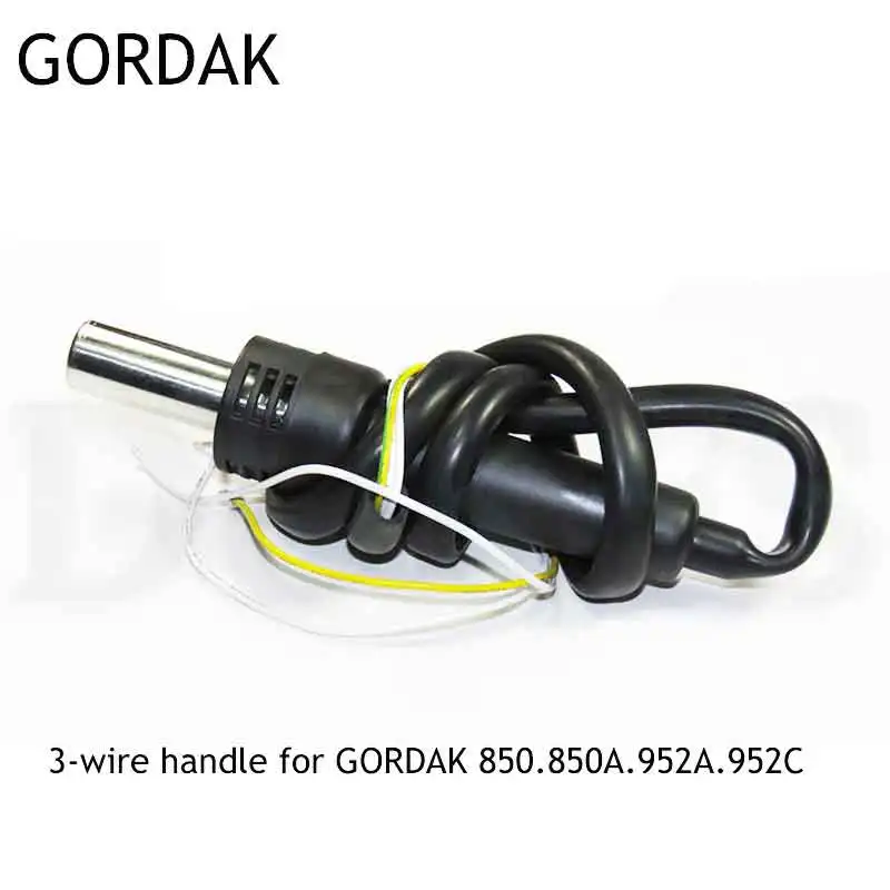 Высокое качество Gordak фена ручка для GORDAK 850B 952B 952V 952D 850 952A 952C - Цвет: 3-wire handle